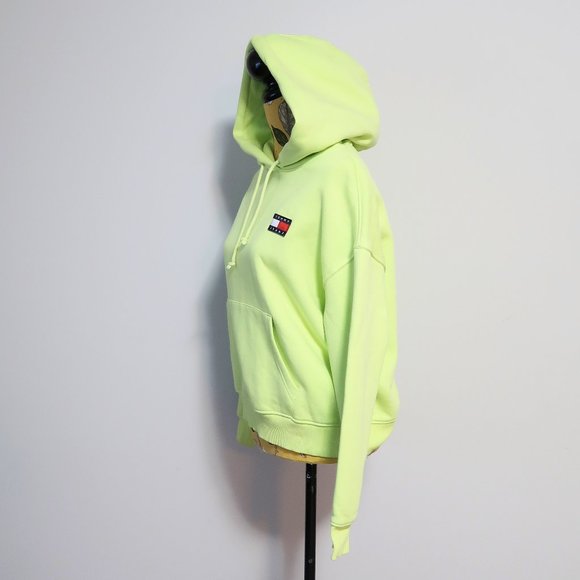 Tommy Hilfiger Apple Green Pullover Hoodie Medium - Picture 2 of 11